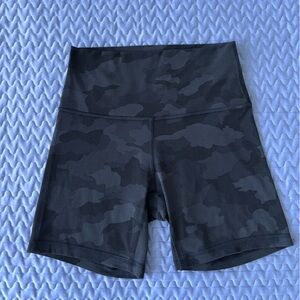 lululemon athletica Black Camo Athletic Shorts